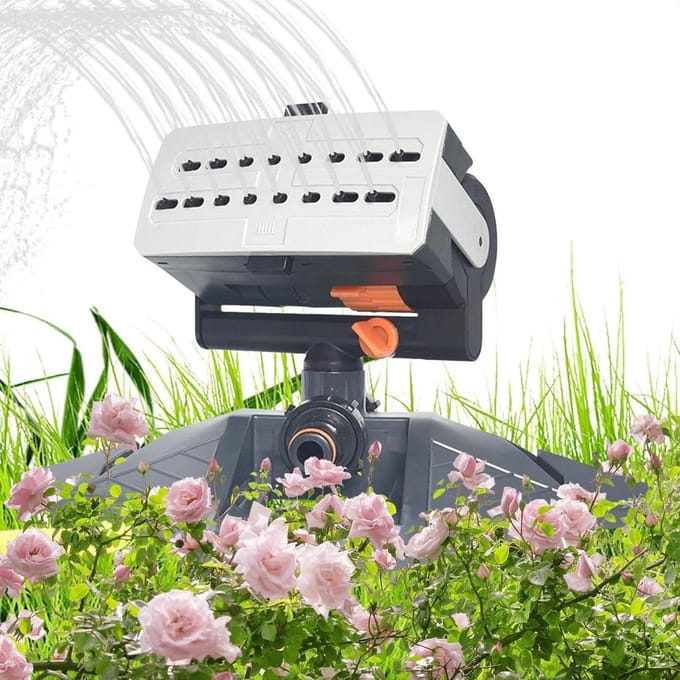 Tuinsproeier - Gazon sproeier - Planten water geven - 4 spuitmodi - Groot oppervlak - Zwart