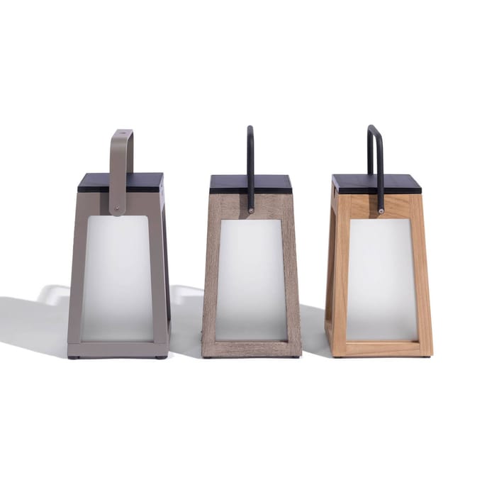 Les Jardins LED solarlantaarn Tecka draagbaar, Duratek 25 cm