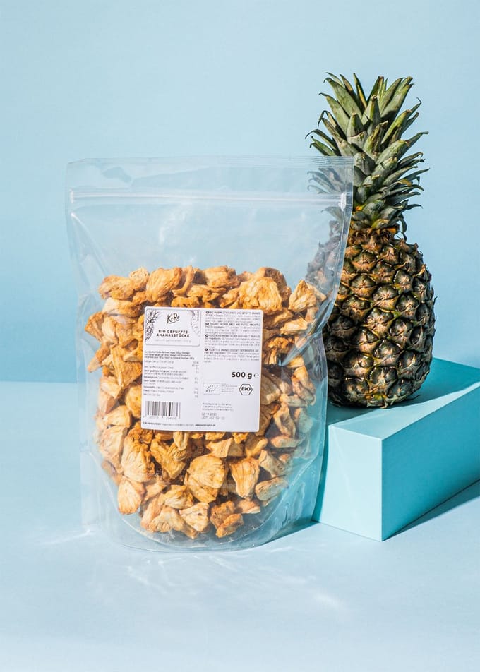 KoRo | Bio gepofte ananasstukjes 500 g