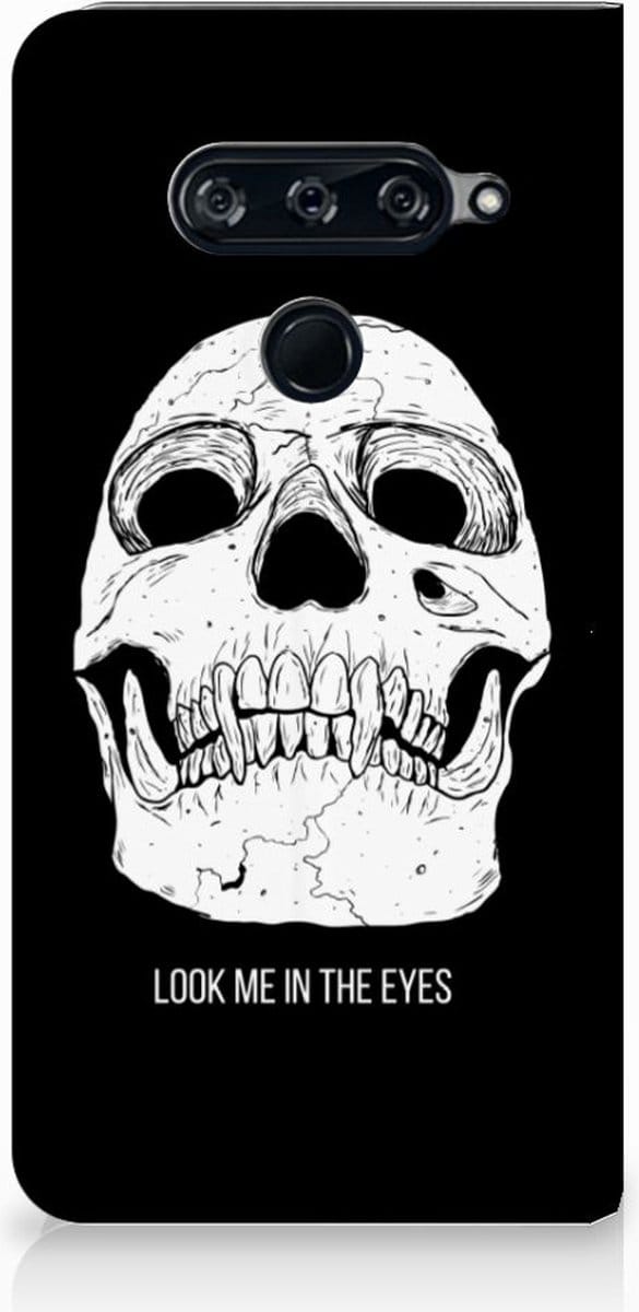Mobiel BookCase LG V40 Thinq Skull Eyes