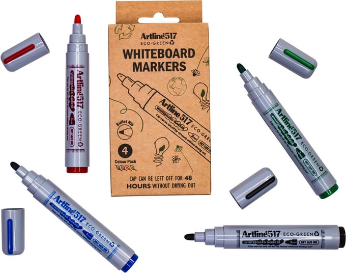 Whiteboardmarker artline 517 eco rond m ass 4st | 12 stuks