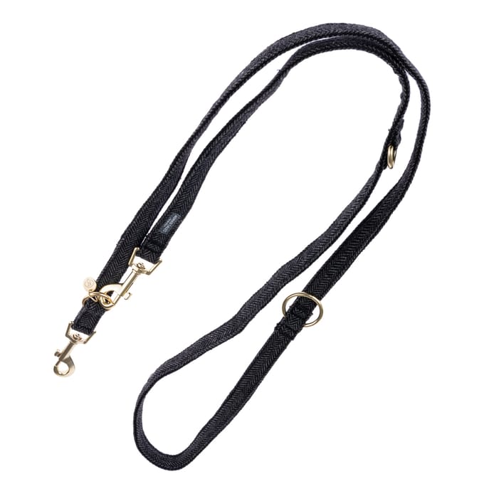 Nomad Tales Calma Hondenriem, ebony - 200 cm lang, 20 mm breed