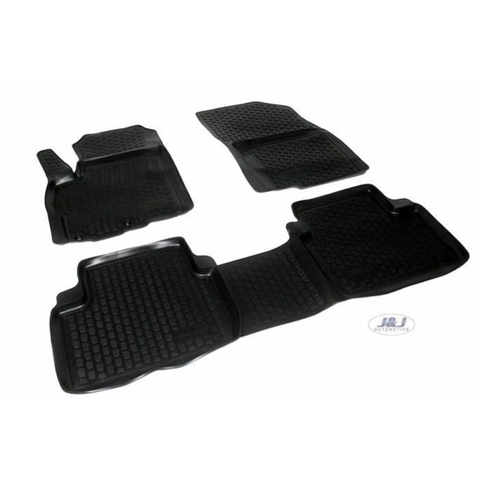 J&;J AUTOMOBILE | Tapis De Sol En Caoutchouc 3D Exclusif Pour Mitsubishi C-Crosser 2007-2012 noir