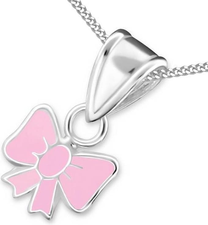 Princes Ketting Bow - 925 Zilver E-Coating - Strik - 7x6mm - 38cm