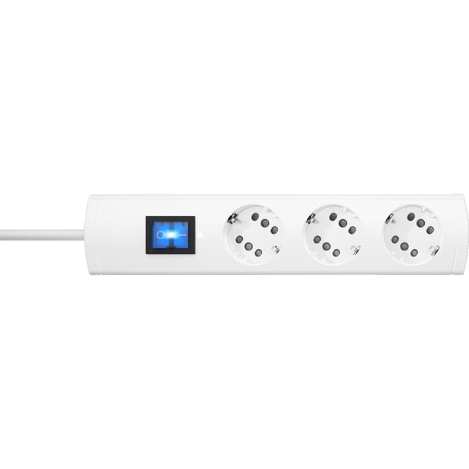 Kopp Duoversal Plus Snoer Centraal 3V/6V Schakelaar 1.4M Wit - 233802006