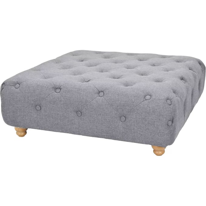 Eunoia Poef 80 cm Elba Licht Grijs