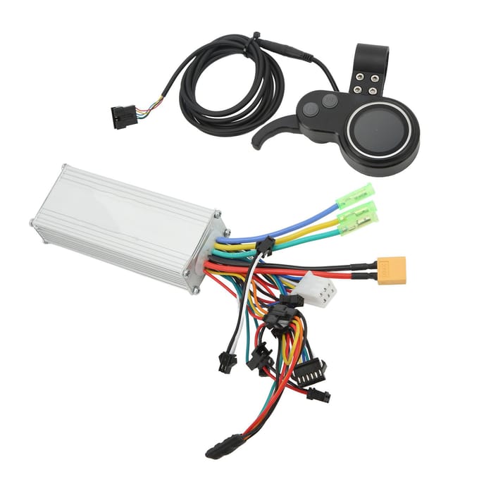 Borstelloze Controller Kit 48V 60V 500W Elektrische Motor Controller LCD Display Kit voor Elektrische black