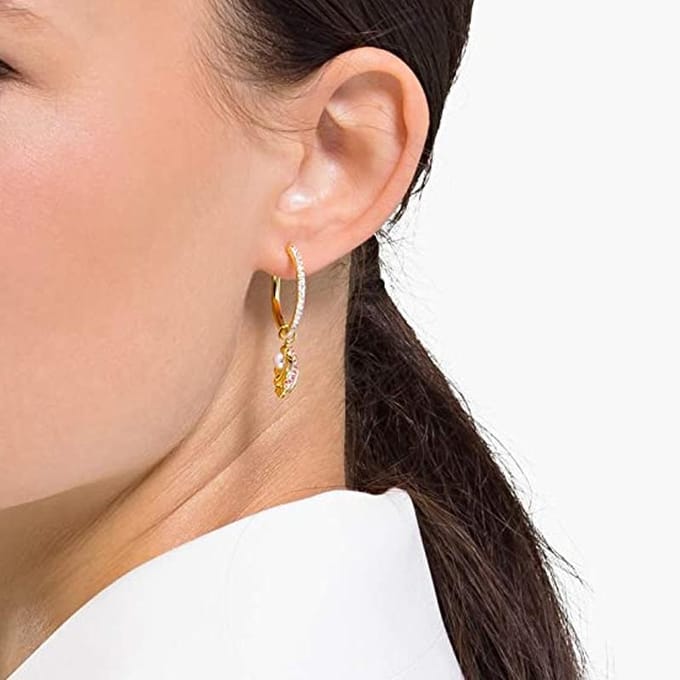 Swarovski Schelp Oorbellen Dames Goud 5524185 Gold beige