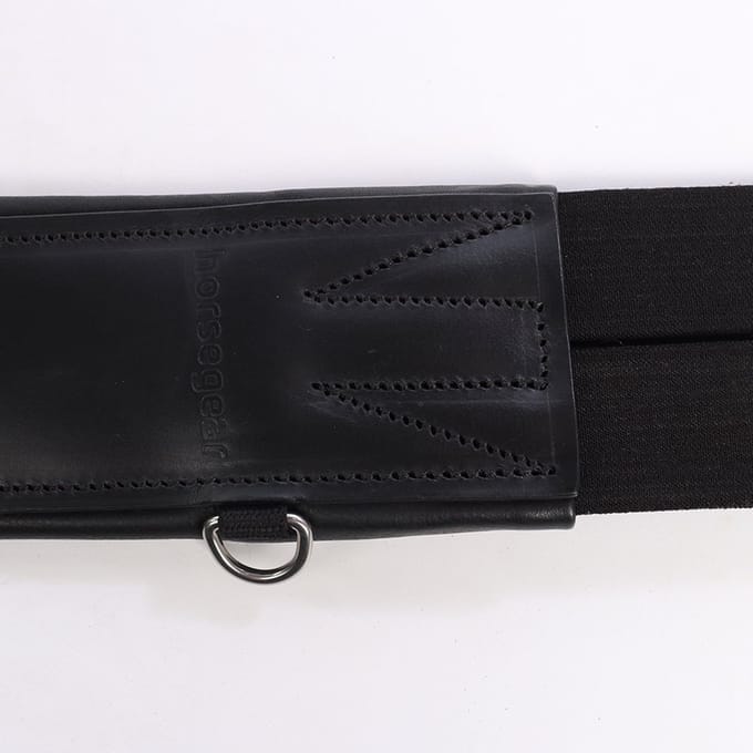Horsegear Singel Horsegear Hgluxe Leather Zwart
