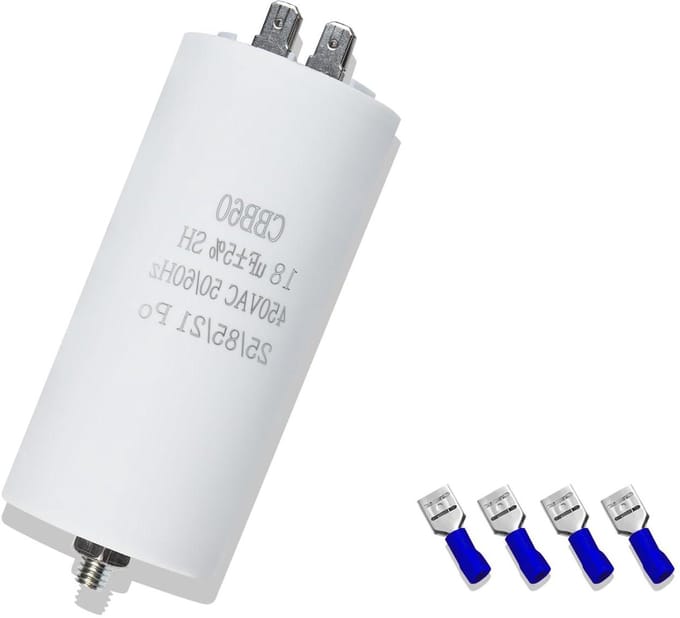 Motorcondensator - Startcondensator - Motor Starten - 450V AC - 18 µF - Zwart