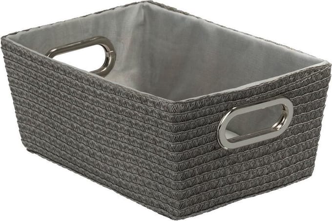 Wenko Chromo 12x19.5x28cm PP katoen met chroom grijs