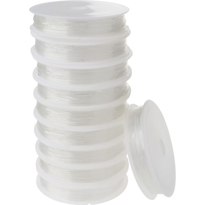 VBS Rubberen koorden "Magic Stretch", transparant, 0,8 mm, 10 rollen à 4 m