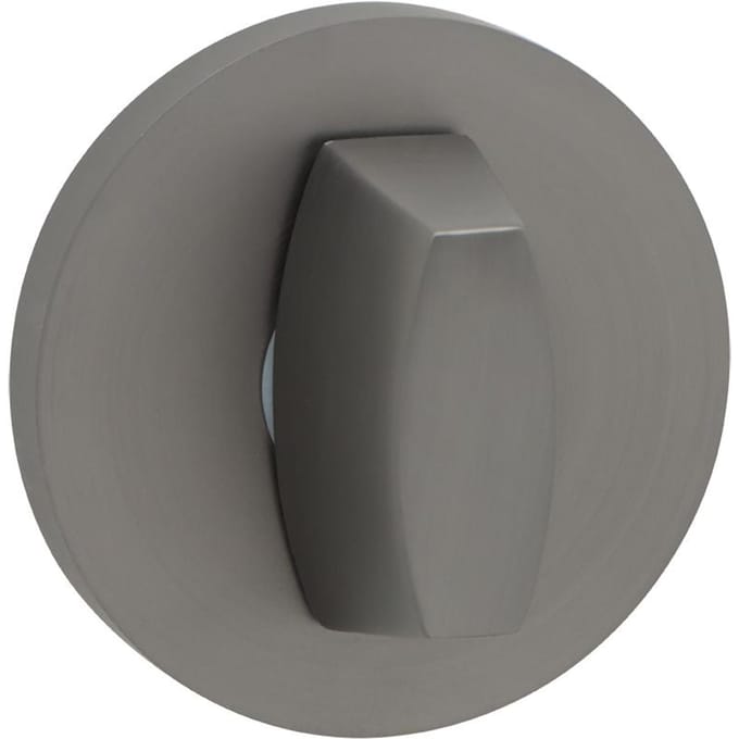 Kuchinox WC Rozet Grafit Rond met Slot - Aluminium & Znal