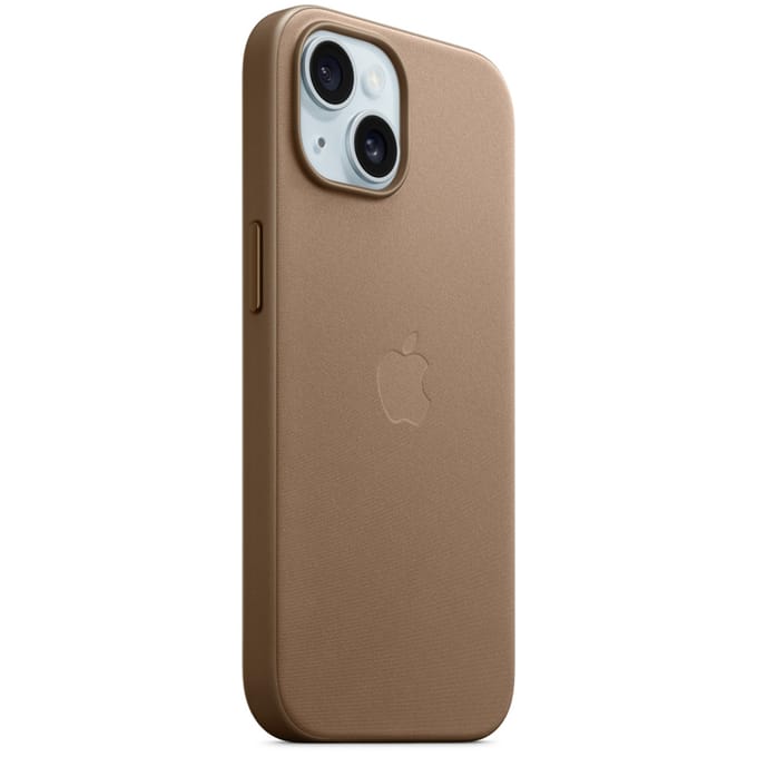 Apple FineWoven Case with MagSafe geschikt voor iPhone 15 - Taupe