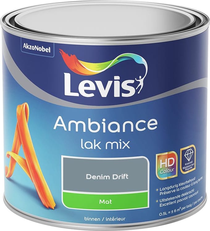 Levis - Ambiance Lak Mat Mix - Denim Drift - Mengverf - 0,5 L