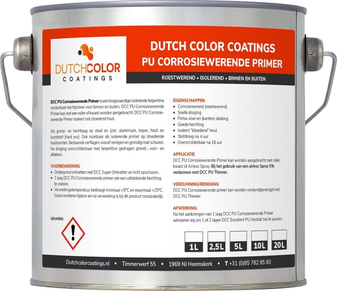 DCC PU Corrosiewerende Primer - 5L - Wit