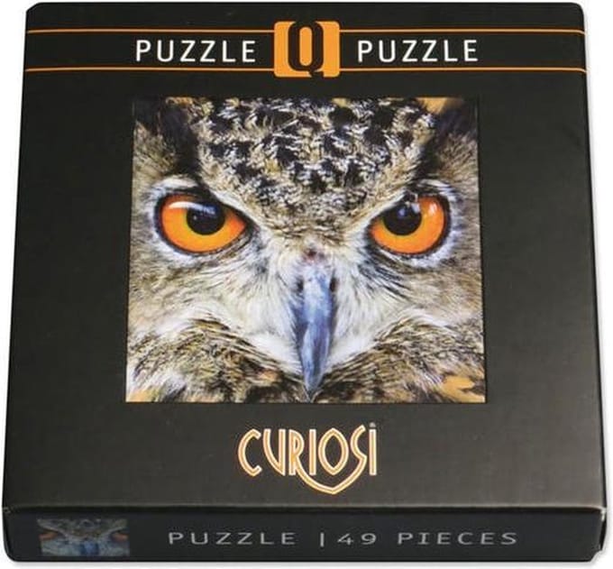 Curiosi Q-puzzel (moeilijke stukjes) - Dier - Uil (66 stukjes)