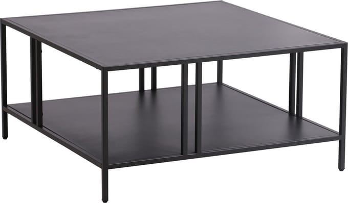 Salontafel Kumlinge metaal 40x80x80 cm zwart