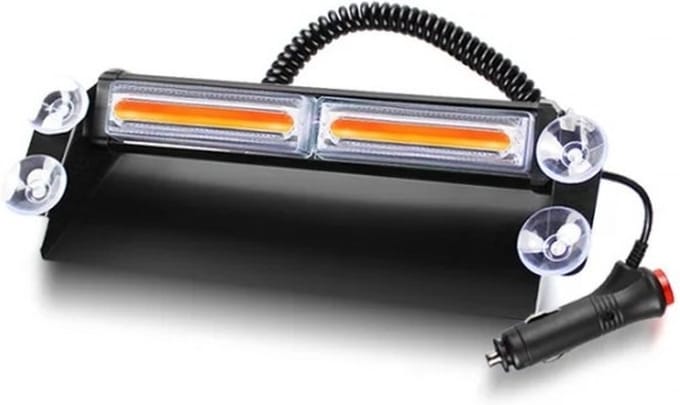 Dashboard flitser - COB LED - Oranje - 12 / 24V