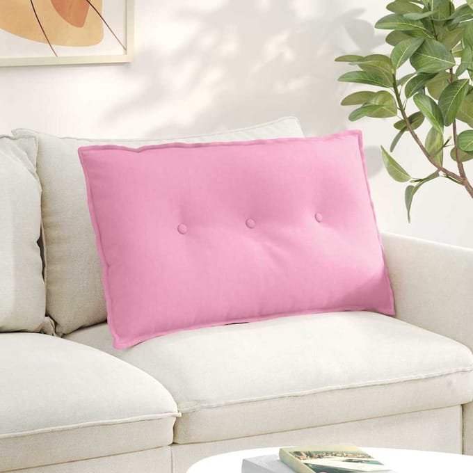 vidaXL - Rugkussen - Roze - 200 - x - 19 - x - 50 - cm - Stof