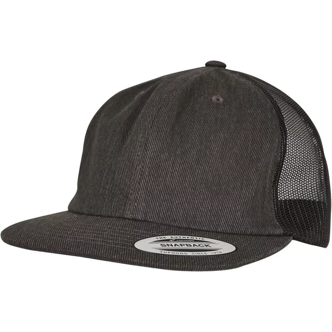 Flexfit - Denim Trucker Snapback Pet - Zwart