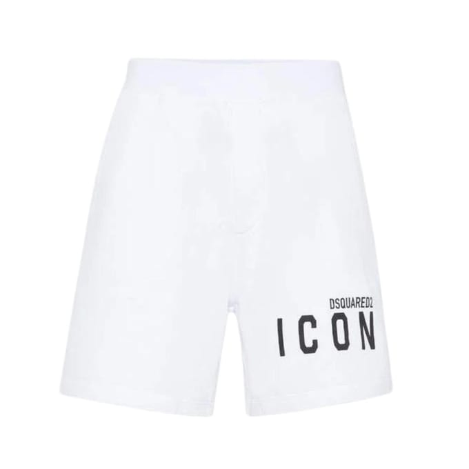 DSquared2 Heren Icon Logo Shorts (Wit)