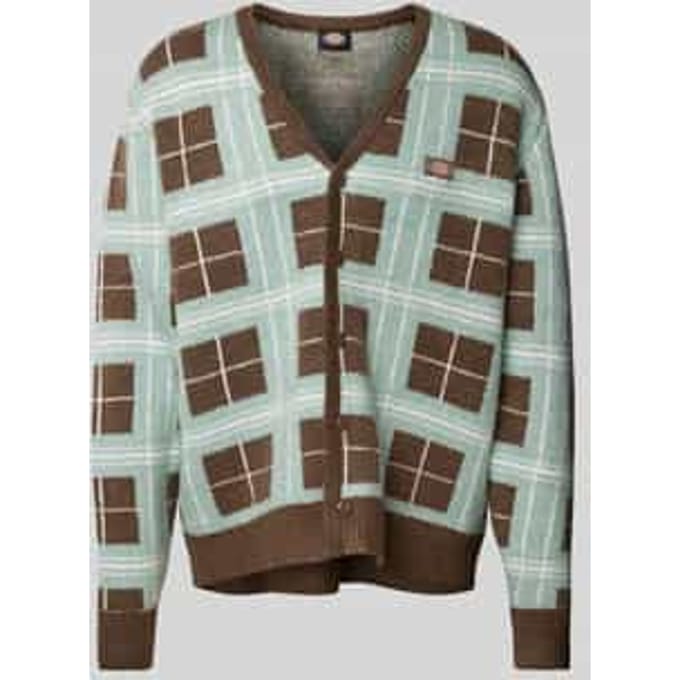 Cardigan met labelpatch, model 'STEVENSVILLE’