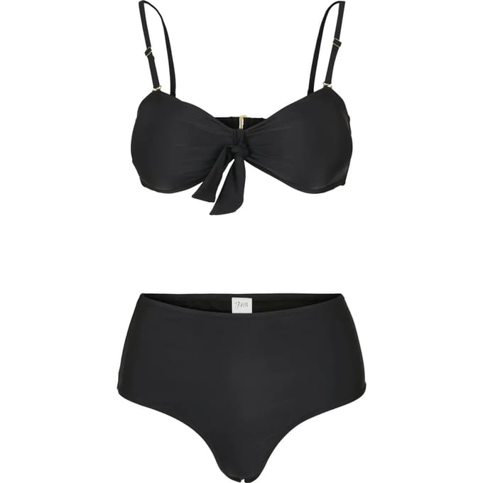 Urban Classics - High Waist Balcony Bikini set - S - Zwart