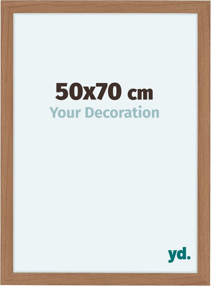 Your Decoration - Fotolijst 50x70 cm - MDF - Notenhout Licht - Como