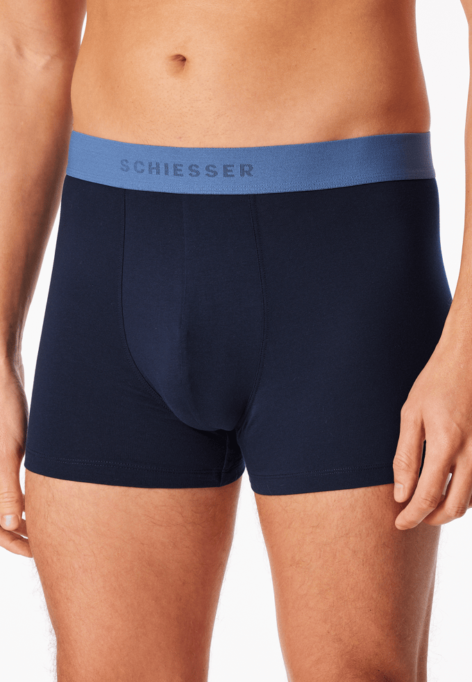 Shorts, set van 3, geweven elastische tailleband, nachtblauw - 95/5 9
