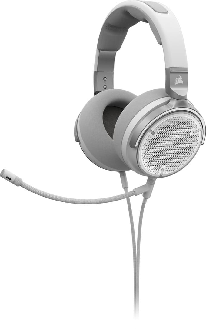 Corsair Virtuoso Pro - Wired Open Back Streaming/Gaming Headset - White