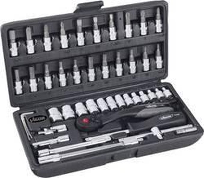 Vigor V2414 Dopsleutelset Metrisch 1/4 (6.3 mm) 46-delig