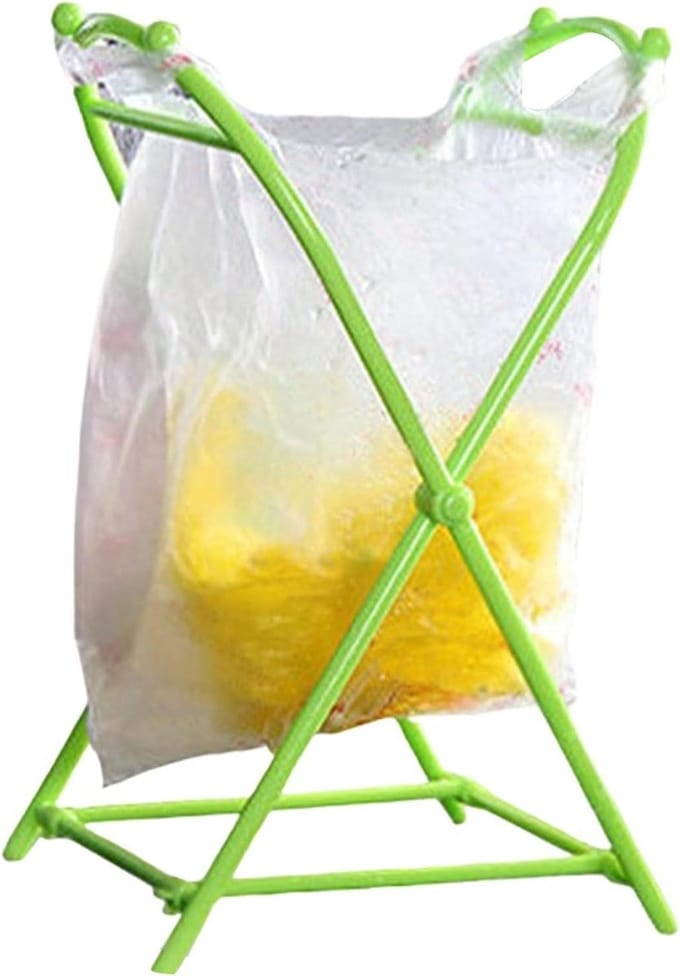 Vuilniszakhouder - Steunframe Afval - Afval Sorteren - Opvouwbaar Frame - 20 x 20 x 35 cm - Zwart