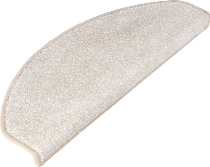 FLOORDIREKT Trapmat - Sundae - Zelfklevend - Halfrond - Creme - 23,5 x 65 cm