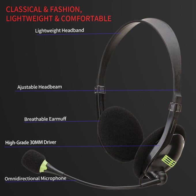 SY440MV USB Gaming Headset Hoofdgemonteerd voor Laptop Computer PC Oortelefoon Met Microfoon Bedraad Stereo 3.5MM