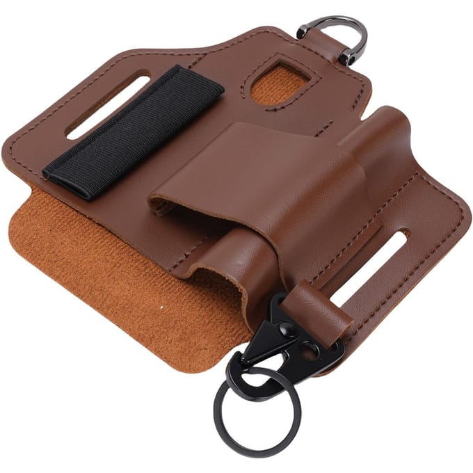 Étui Cuir Multitool Multifonctionnel Portable Cuir Pochette Outil Organisateur pour Camping Extérieur