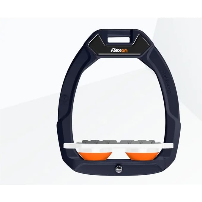 Veiligheidsstijgbeugels Plat Grip Aluminium/Wit/Oranje Flex-On Safe-On