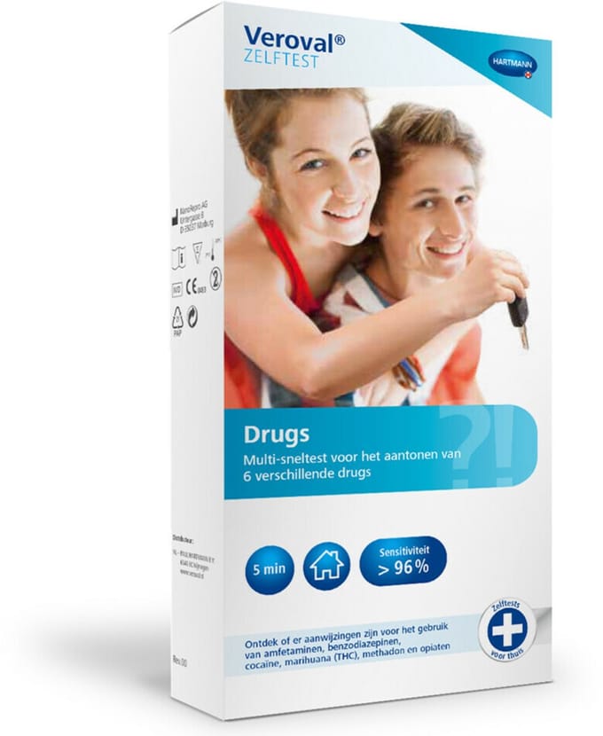 Veroval Zelftest drugs - Test op 6 Soorten Drugs