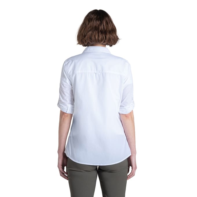 Craghoppers Dames/Dames Kiwi III Shirt Met Lange Mouwen (Wit)