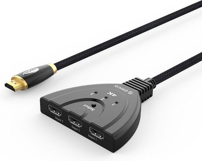 ORICO HDMI 2.0 switch - 1 naar 3 apparaten - 4K@60Hz