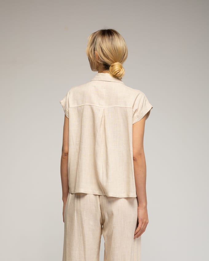 Blouse met borstzakken