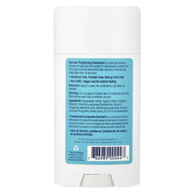 Dermisa, Déodorant Stick Éclaircissant, 75g (2,65 oz) blue