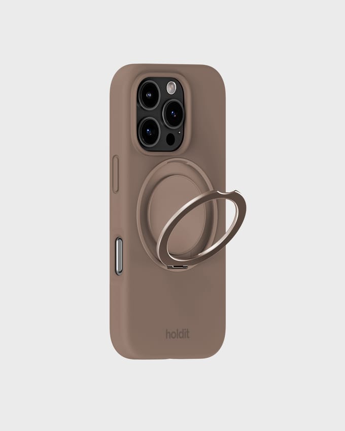 Silicone Stand Case Mocha Brown iPhone 16 Pro Max