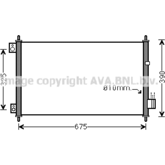 Condensator, airconditioning AVA COOLING HD5229 AVA
