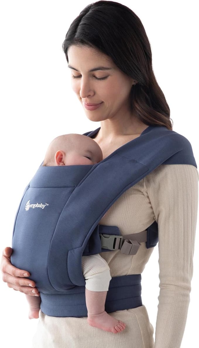 Ergobaby - Embrace - Draagzak Baby - Soft Blue - ergonomisch vanaf geboorte