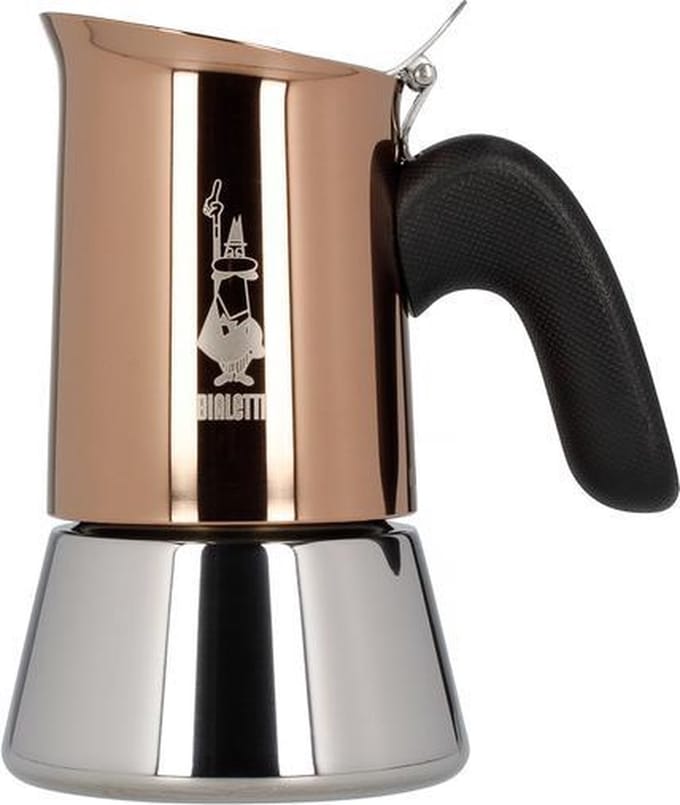 Bialetti Venus Copper Percolator 2 Kops – Espresso Maker – Koperkleurig RVS – Inductie Geschikt