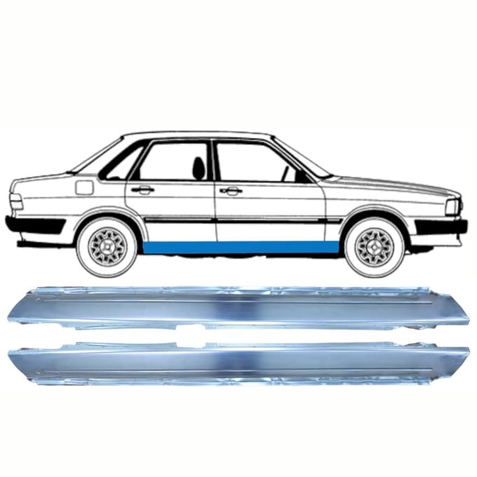 Volledige dorpel voor Audi 80 B2 1978-1986 / Links + Rechts / Set