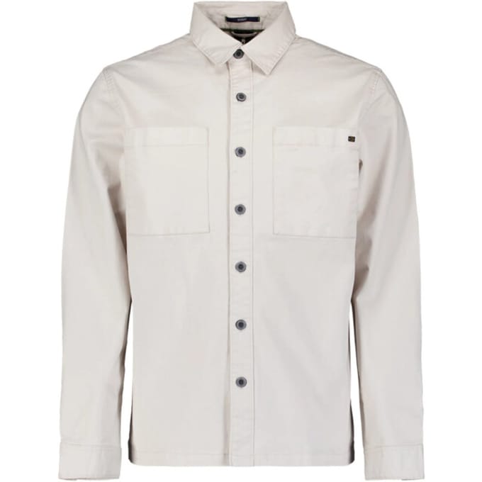 No Excess Overshirt Buttons Stretch Chalk Größe: M | Casual hemden Outlet | Herren