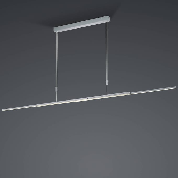 BANKAMP LED hanglamp Lightline ZigBee up/down nikkel 3 m afhanghoogte