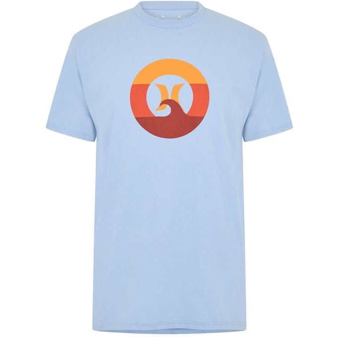 Hurley Heren T-shirt Wave (Grijs)